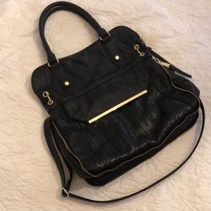 Black Faux Leather Steve Madden Purse